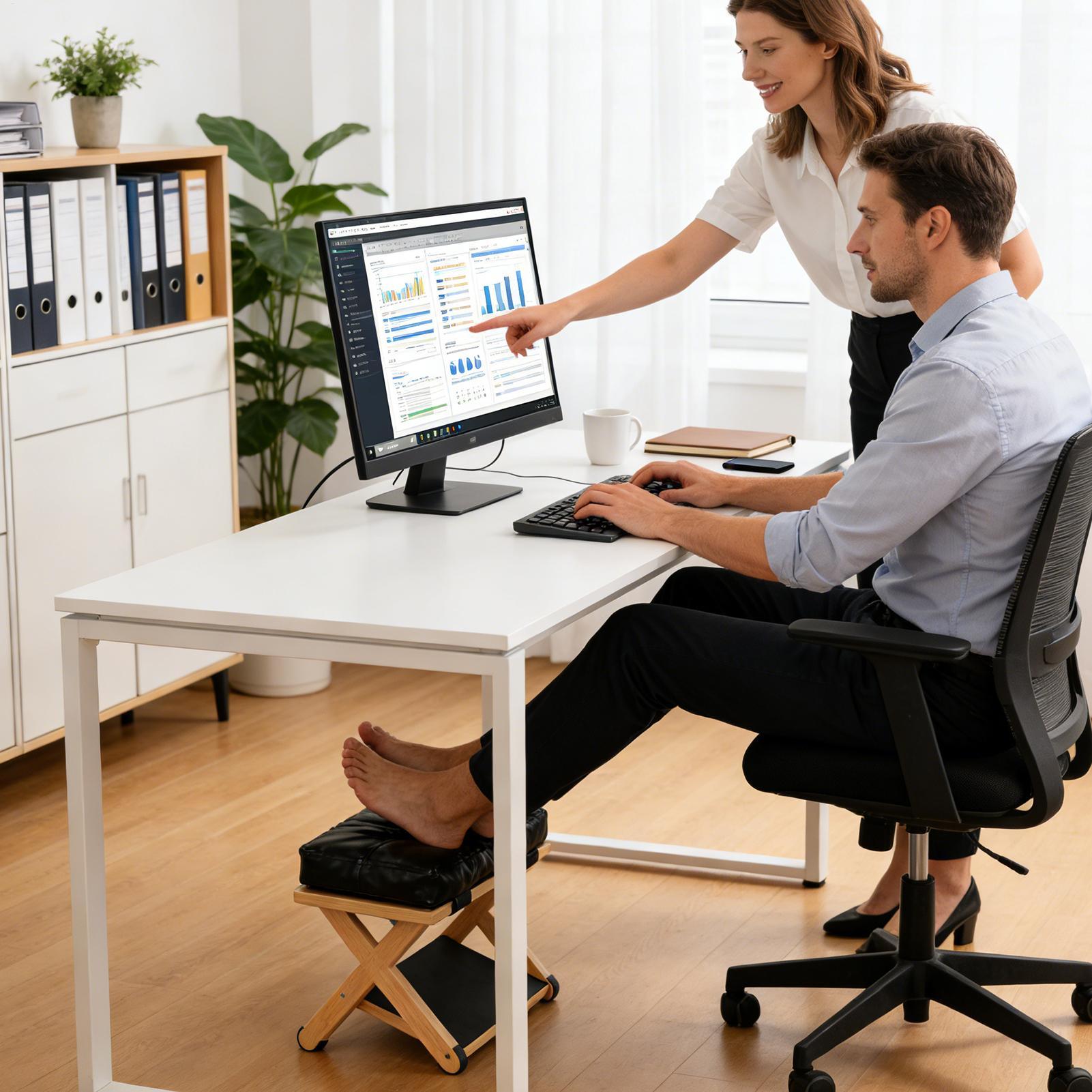 Under Desk Foot Rest Wooden Do - огляд і ціна Footrest Under Desk
