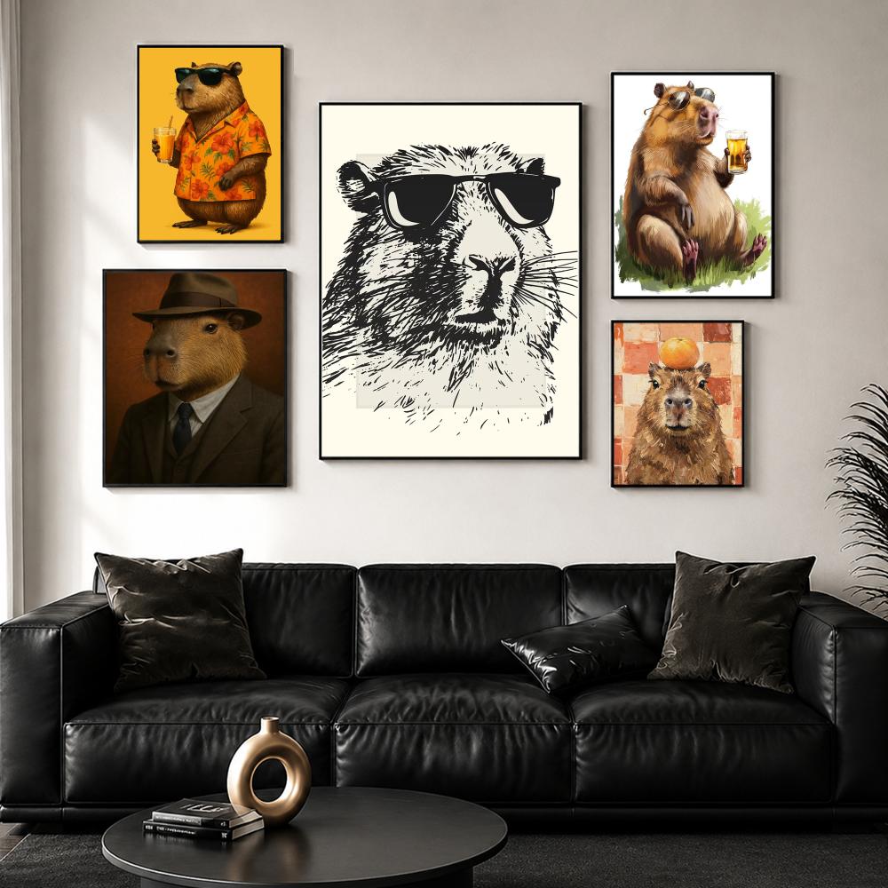 Sunglasses Capybara Print Wall - огляд і ціна Esports Gaming Wallpaper