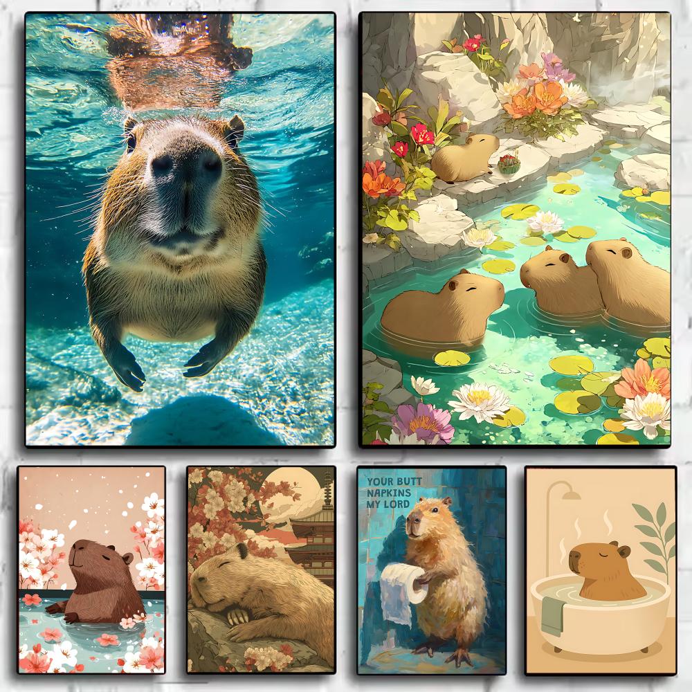 Healing Capybara Poster Art Po - огляд і ціна Esports Gaming Wallpaper
