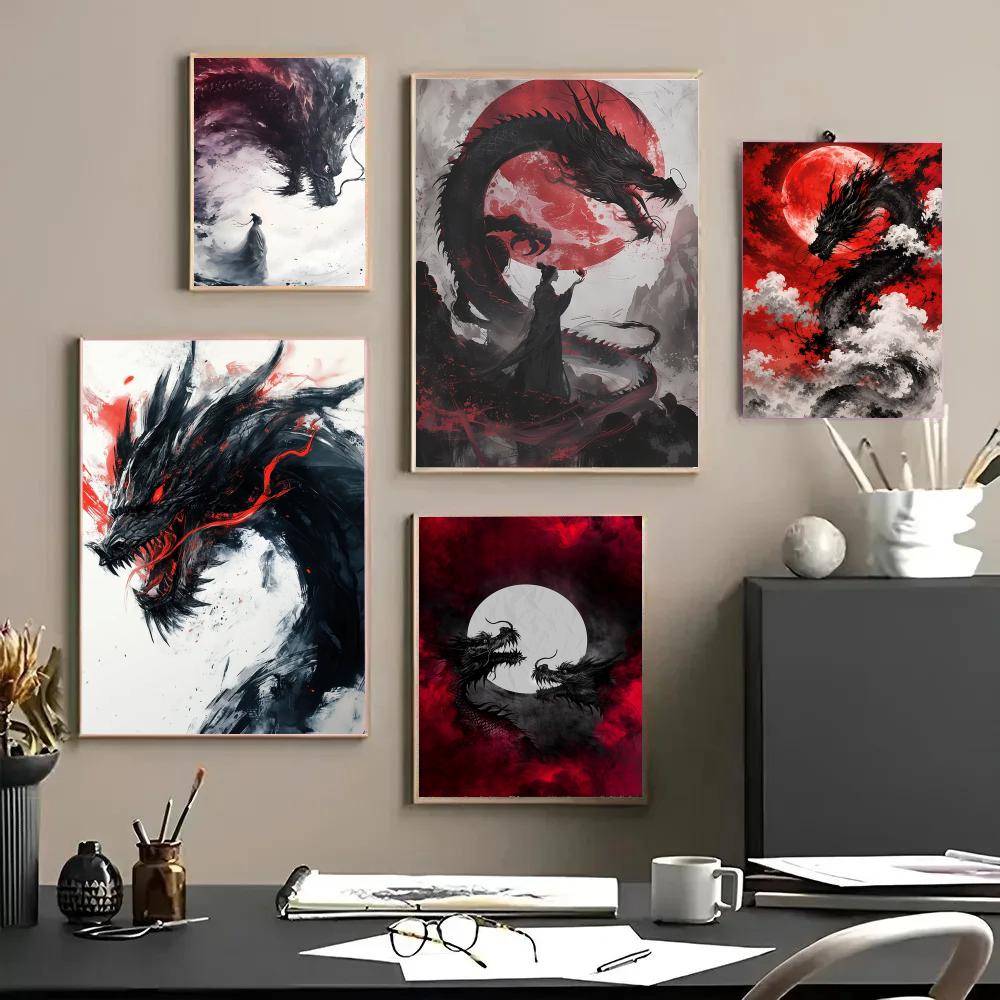 Black Dragon Poster Waterproof - огляд і ціна Esports Gaming Wallpaper