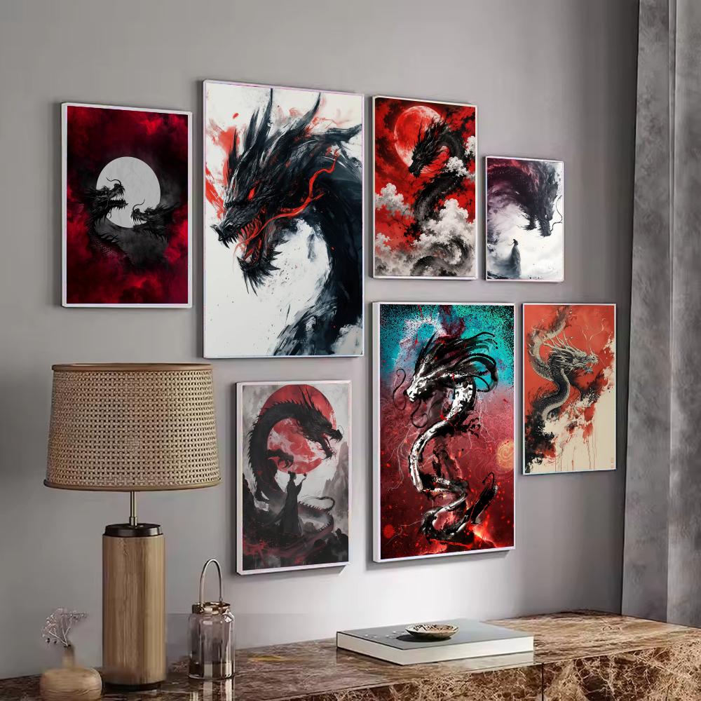 Black Dragon Poster Waterproof - огляд і ціна Esports Gaming Wallpaper