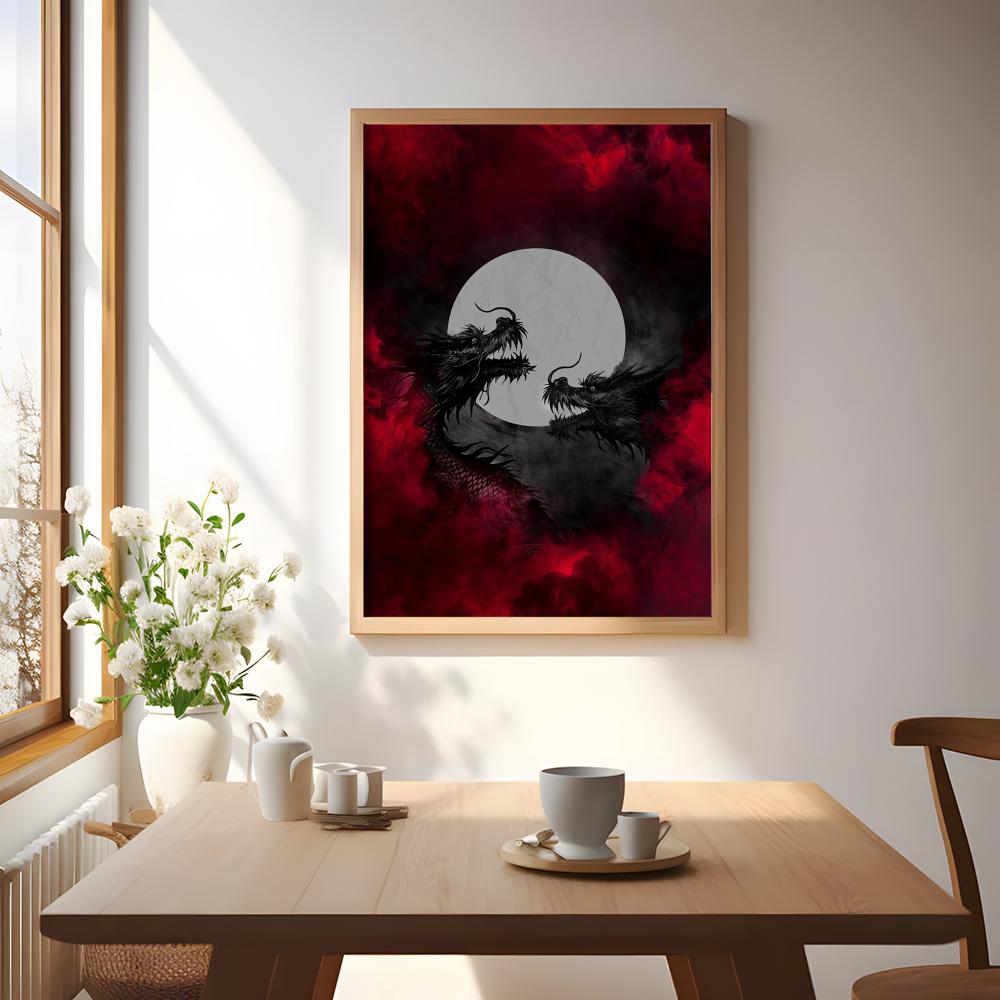 Black Dragon Poster Waterproof - огляд і ціна Esports Gaming Wallpaper