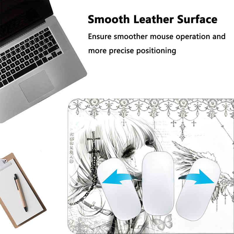 Leather Mousepad Black White A - огляд і ціна Esports Gaming Mousepad